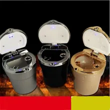 Автомобильный Стайлинг автомобильный для сигарет Пепельница с светодиодный светильник для Защитные чехлы для сидений, сшитые специально для Roewe 750 950 350 550 E50 W5 E50/Englon SC3 SC5 SC6 SC" Панда"