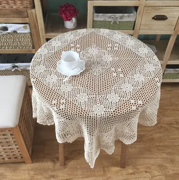 

Latest Design Hand Crochet Plum Cotton Tablecloths Table cloth Sofa Towel Cover cloth Home Textile