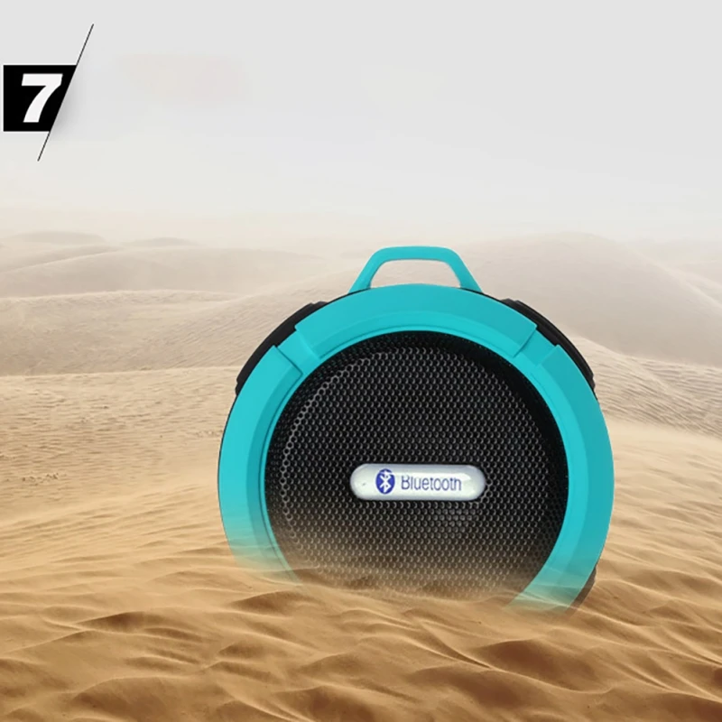 Небольшой музыкальный динамик для Bluetooth Портативный водонепроницаемый пыленепроницаемый беспроводной наружный резонирующий корпус сабвуфера с карабином