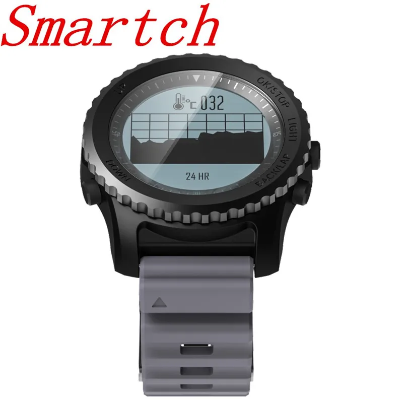 

Smartch S968 Sport Smart Watch IP68 Waterproof Sleep Heart Rate Monitor Barometer Thermometer Altimeter Pedometer GPS Smart Watc