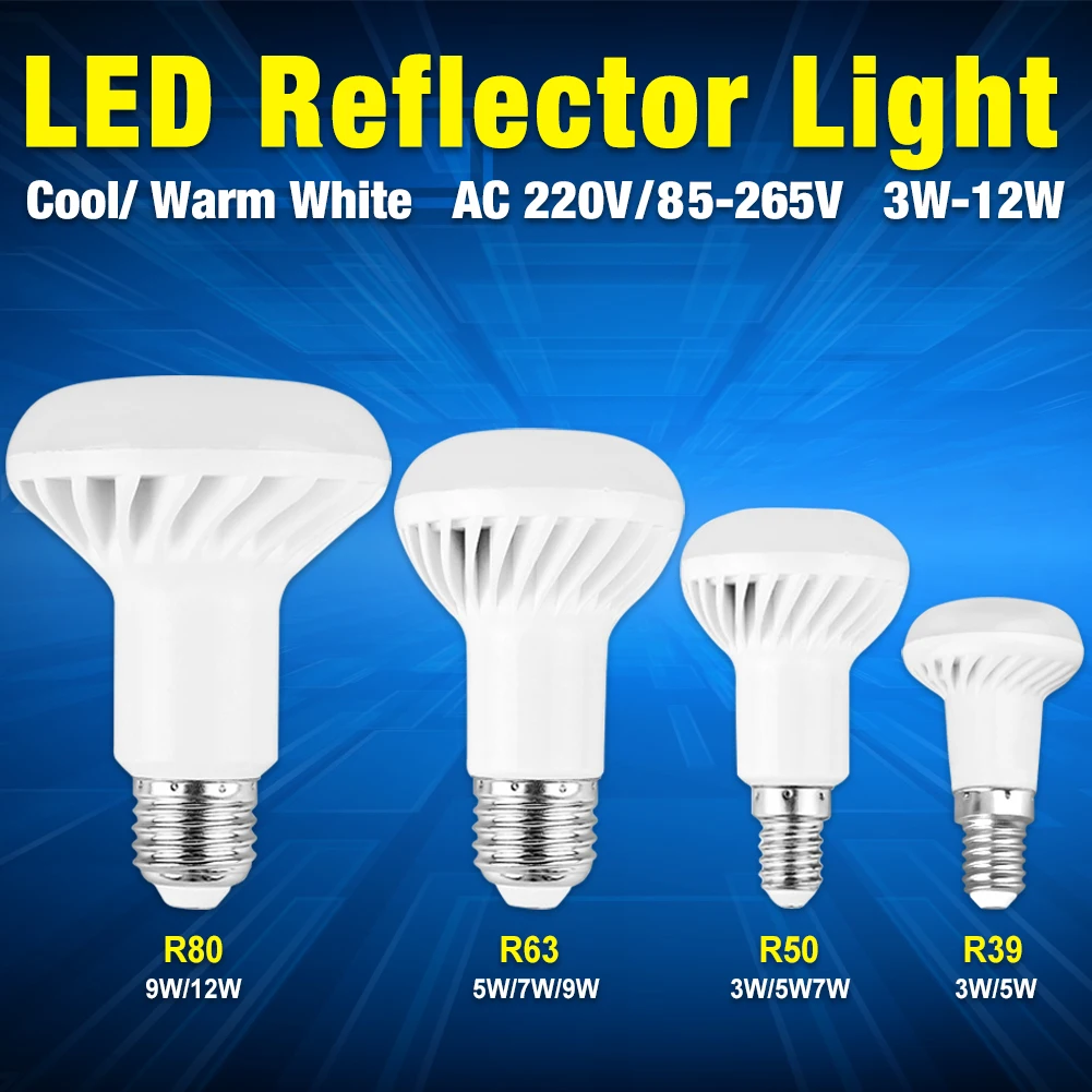 R63 ES R80 BC Lamps UK R50 SES 6x Dimmable Reflector Spot Light Bulbs R39