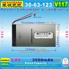 2 шт [V117] 3,8 в, 3,7 в 3500 мАч [3063123] NTC; полимерный литий-ионный/литий-ионный аккумулятор для планшетных ПК, мобильных телефонов, мобильных телефонов, банка питания, MP4