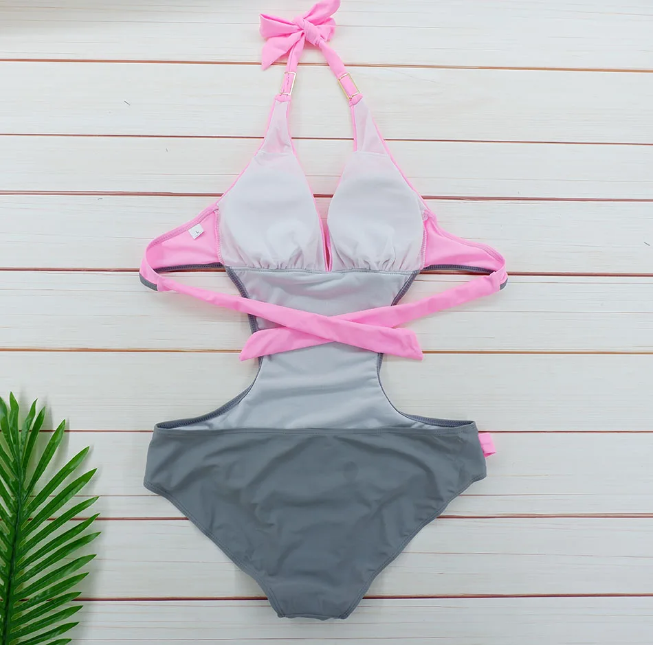 Pocket Girl купальники больших размеров купальник женский swimwear монокини с высоким
