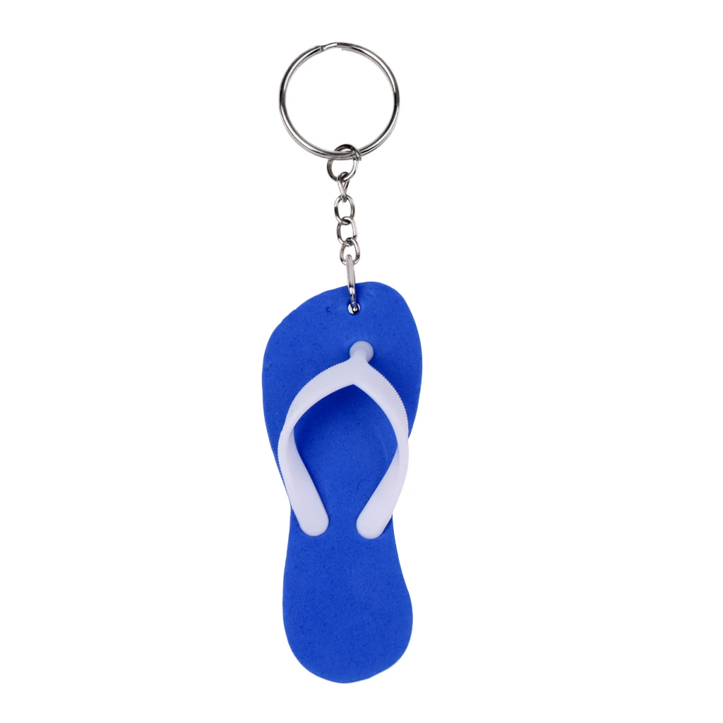 Kayak Floating Keyring Fender Buoyant Flip Flops Shaped Yachting Boating Key Chain Key Ring Outdoor Water Sports Canal Keychain