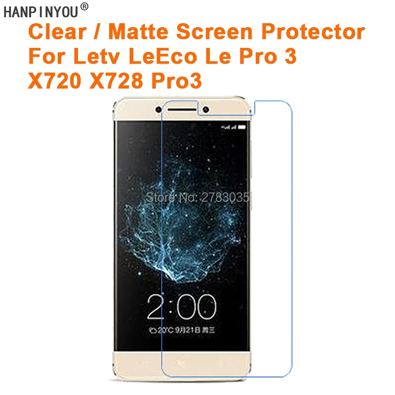 

Clear Glossy/Anti-Glare Matte Screen Protector For Letv LeEco Le Pro 3 X720 X728 Pro3 Protective Film Guard (Not Tempered Glass)