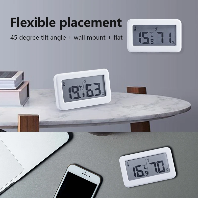 PANDUN ultra-thin simple electronic digital thermometer and hygrometer Baby room home thermometer indoor dry hygrometer