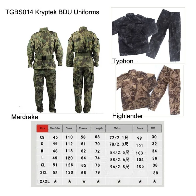 Тактическая форма war Highlander US Kryptek униформы «BDU»(куртка и брюки) армейские военные тактические брюки карго Униформа зимние брюки