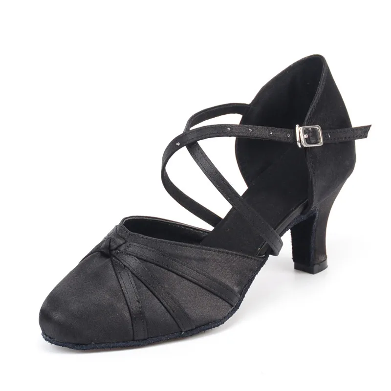 Hot Selling Ladies Women Tango Salsa Ballroom Latin Dance Shoes 2.36 Inch Heels