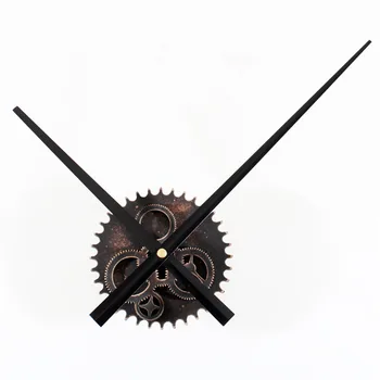 

Grand Retro Black Gearwheel Wood Wall Clock DIY Individuality Artistic Industrial Style Luxury Vogue Silently Decor Home Clock
