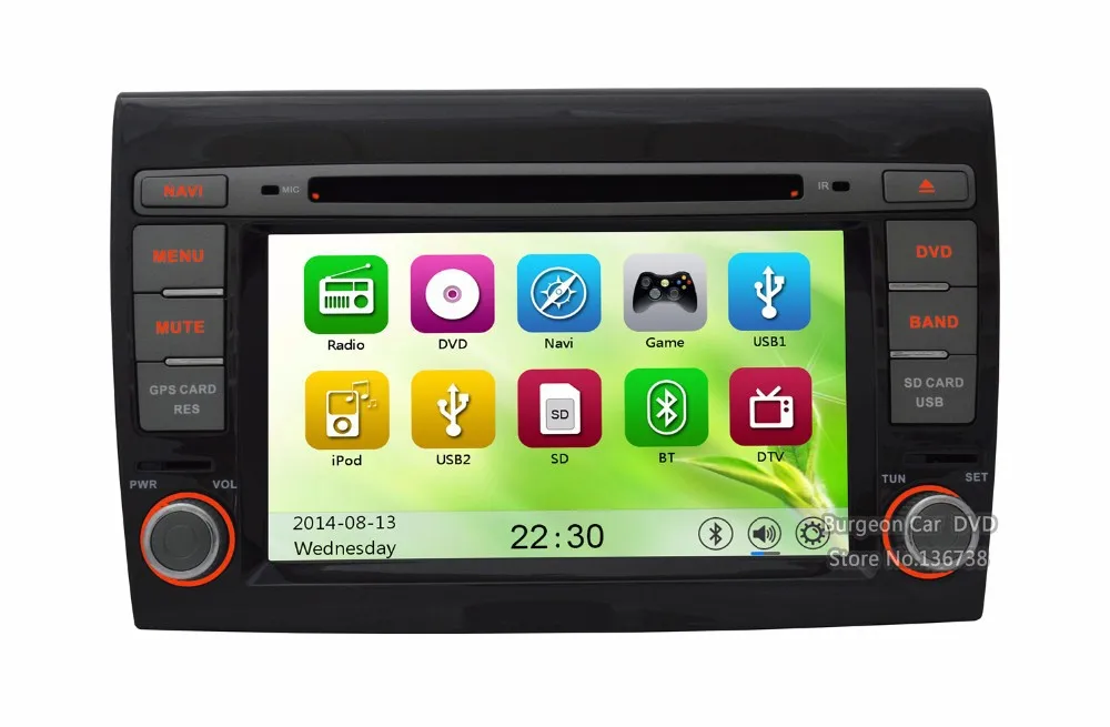 Best Factory price Touch screen Car DVD For Fiat Bravo 2007 2008 2009 2010 2011 2012 2013 2014 GPS System 3G WIFI BT Stereo Radio 25
