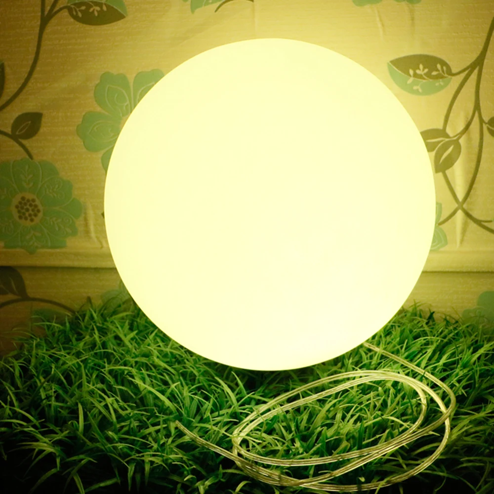 LED glow dome light outdoor waterproof font b rechargeable b font glowing ball garden lawn lamp