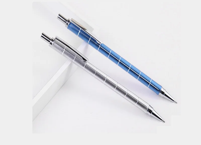 Цветные металлический механический карандаш линии сетки автоматический карандаши для письма 0,5/0,7 мм офисные школьные принадлежности творческие канцелярские