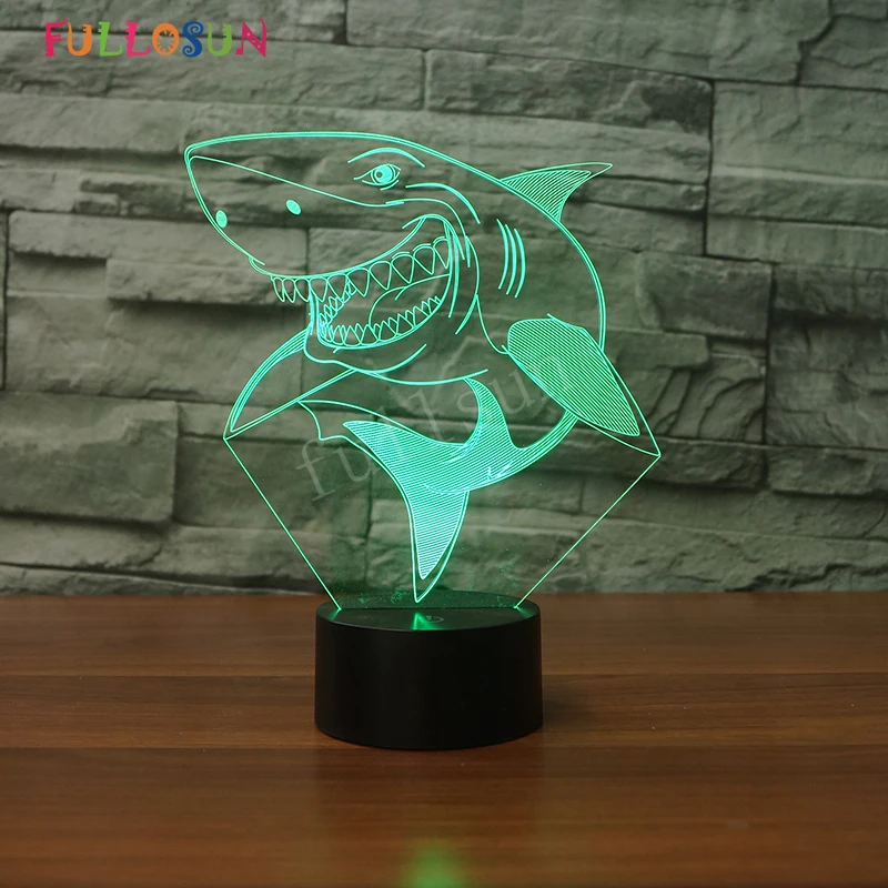 

LED Lighting 3D Shark Night Lamp USB Touch Table Lamp Christmas Gift Nightlights as Decoration