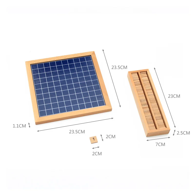 Деревянный Игрушечные лошадки Монтессори образование 1-100 цифра когнитивных математика игрушка преподавание логарифм версия малыша раннего обучения подарок