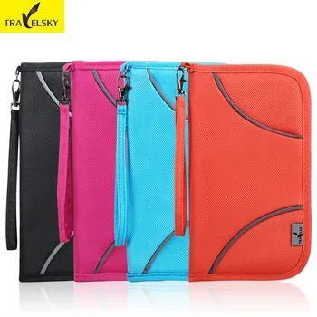 

RFID Passport Package Anti-scan Ticket Folder Travel Multi-function Folder Card Package PU Wallet Dropship