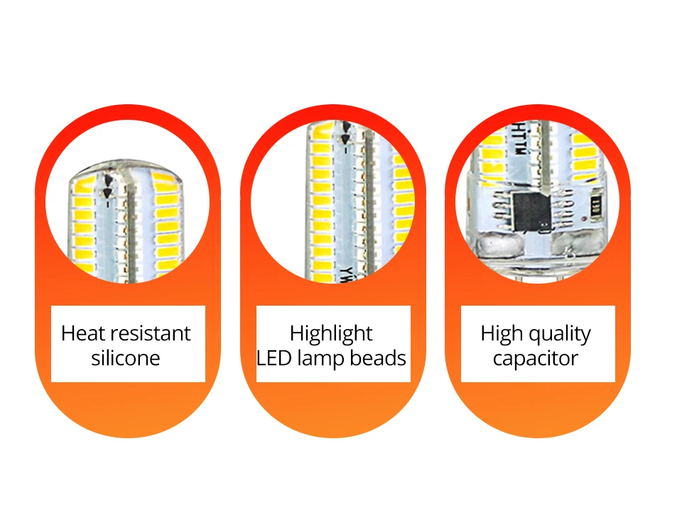 Foxanon G9 Светодиодный лампочки AC110V 127 в ампулы светодиодный E11 E12 E17 G8 светодиодные лампы с поверхностным монтажом 3014 Регулируемая лампы заменить 30 Вт 40 Вт галогенных ламп