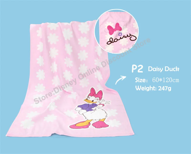 Дисней Микки Минни розовый банное полотенце хлопок детское пляжное полотенце мягкое Впитывающее детские подарки Прямая поставка