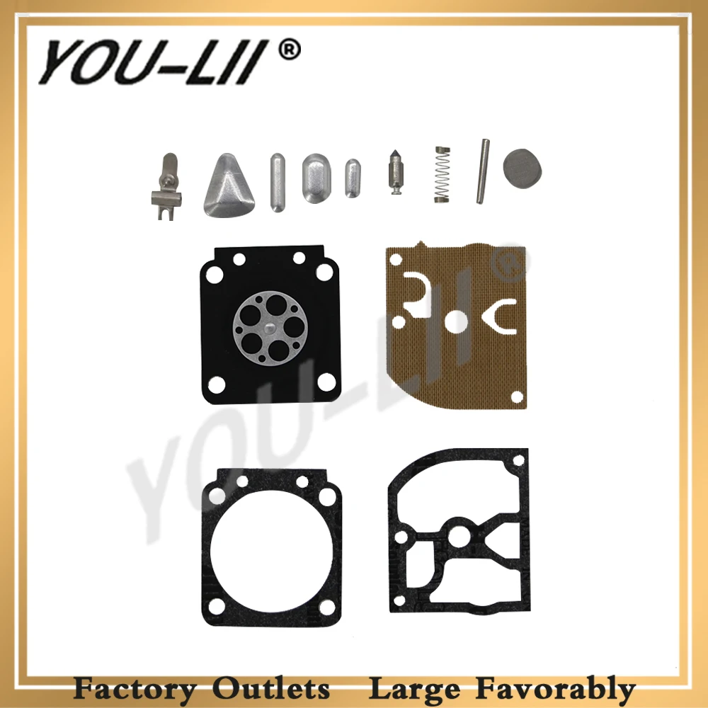 

YOU-LII Carburetor Carb Repair Kits For ZAMA RB-66 RB-61 RB-70 STIHL 018 MS180 017 MS170