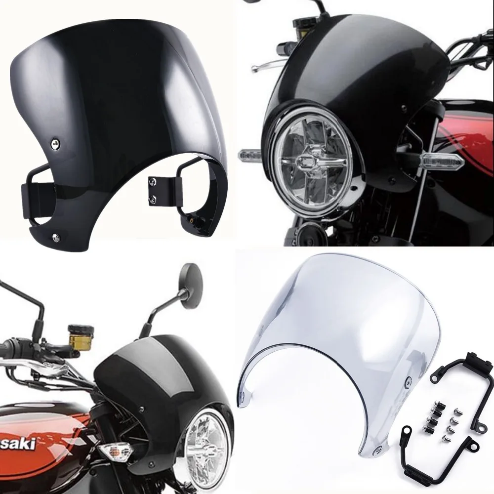 Ветровое стекло мотоцикла кафе гонщик обтекатель Ветер Щит Отражатель Защитная крышка для Kawasaki Z900RS Z900 RS
