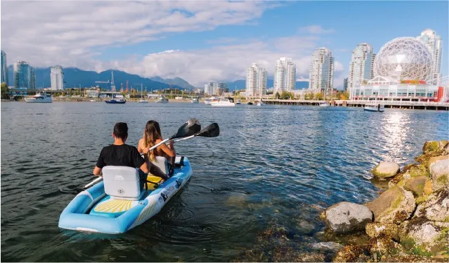 Бесплатная доставка Aquamarina DetachableInflatable Стандартный веслом доска и Каяк Лодка вместе серфинга с легкая сумка