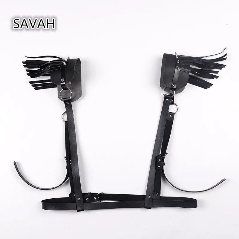 

2018Sexy Faux Leather Body Bondage Belts for Women Corset Suspender Waist Straps Adjustable Harness Belt Harajuku Garters