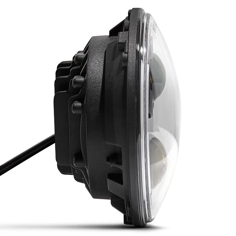 Free Shipping 7 Inch 60W LED Headlight Head light lamps H4 - H13 White Headlight FOR Jeep Wrangler JK TJ (5)