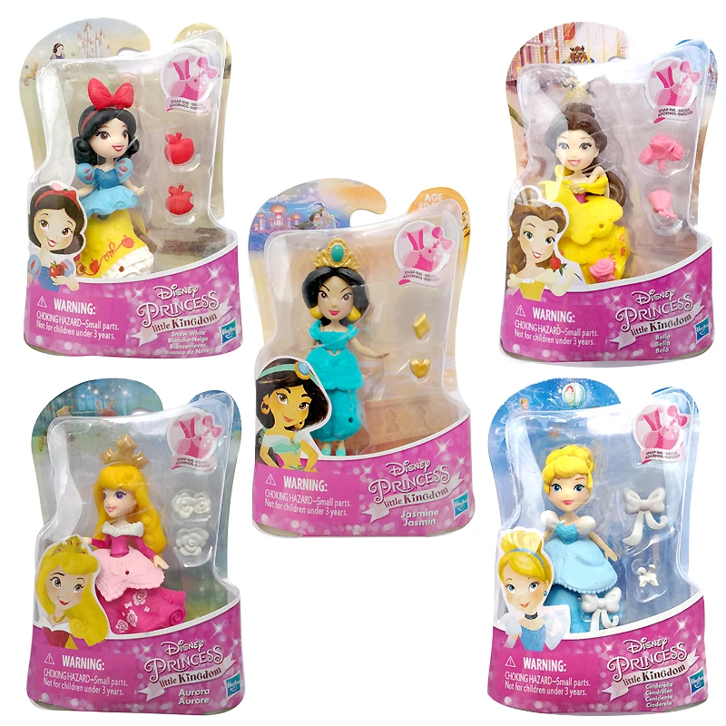 Disney Princess little Kingdom Limited Collection MagiClip Jasmine Золушка Ариэль Рапунцель кукла игрушки для