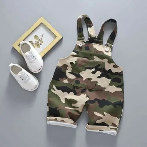 

New Fashion Newborn Kid Baby Boy Sleeveless Camouflage Romper Jumpsuit Overalls Outfit Clothes 3F11