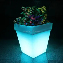LED Light Flowerpot Colors Changeable Luminous flash flower pot tray VASO Vase LIGHT indoor Outdoor