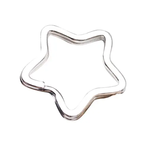 

20pcs Split key ring Star shape