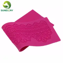 37,5x12 см цветок силиконовый коврик Ferramentas Боло кухня Сахар Кружева Плесень Cocina силиконовый коврик для выпечки помадка торт украшения инструменты