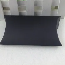 Самоклеющиеся 4 ''X 7'' черные ювелирные изделия PaperPillow Box/подарочная упаковка/кольцо/серьги/ожерелье Упаковочные коробки