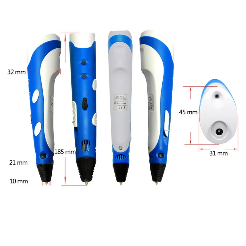 

3D Print Pen Drawing Magic Printing Pens with ABS Filament School Supplies for Kid Birthday Gifts OD889