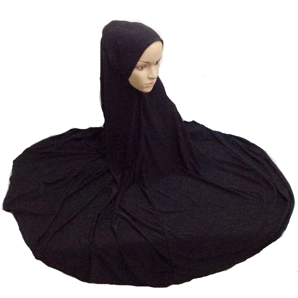 

Muslim Niqaab Islamic Hijab Scarf Woman Islam Jilbab Cap Abaya 130cm Super Long