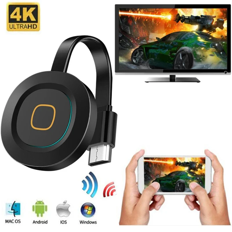 

MiraScreen G10A Miracast Android TV Stick 2.4G/5G WiFi Display TV Dongle Receiver 4K DLNA Airplay Media Streamer Adapter For IOS
