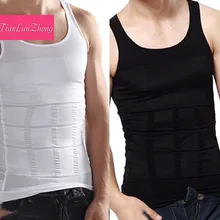 Мужская облегающая компрессионная рубашка для похудения, майка для похудения, нижнее белье для мужчин