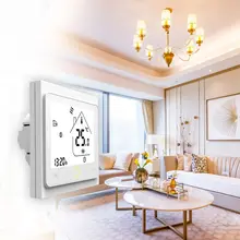 Smart Thermostat Temperature Controller Electric Water Heating Thermostat with Touchscreen LCD Display Temperature Controller Smart Thermostat Temperature Controller Electric Water Heating Thermostat with Touchscreen LCD Display Temperature Controller