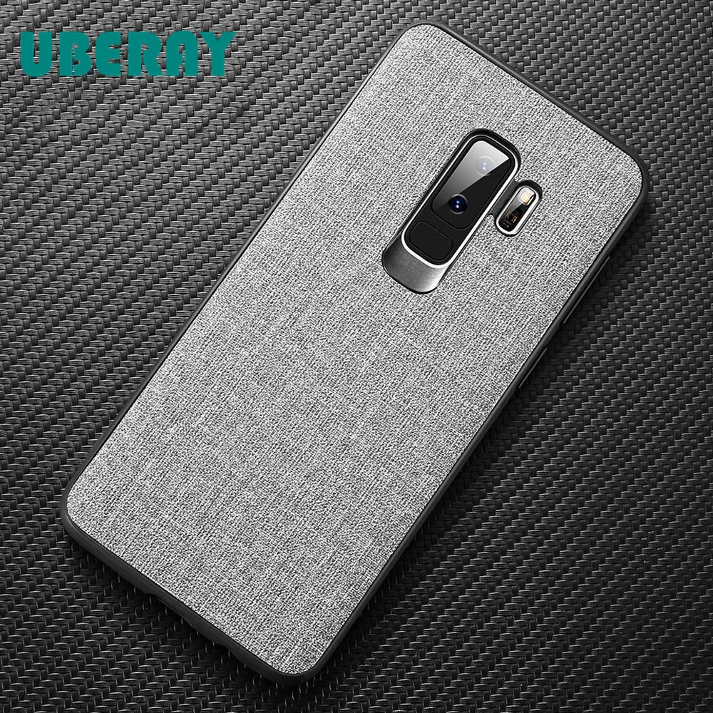 Тканевый чехол с текстурой для Samsung S8 S9 Galaxy Plus роскошный из ТПУ Note 9 8 S7 Edge чехлы