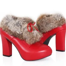 Индивидуальные cony hair короткие ботильоны из натуральной кожи женские зимние сапоги на высоком каблуке