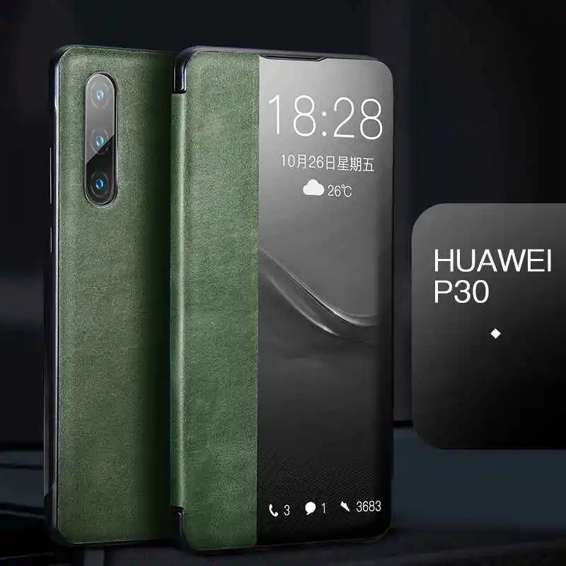 Xoomz Модный чехол из натуральной кожи с откидной крышкой для huawei P30 с розничной посылка с первым слоем из воловьей кожи, крышка для huawei P30 Pro - Цвет: For Huawei P30