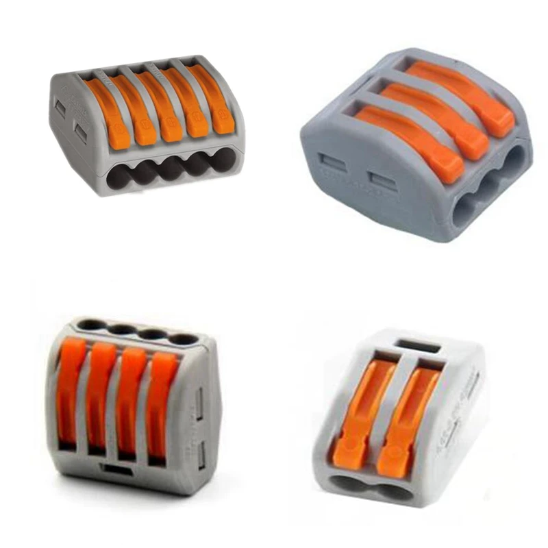 Kingoffer 10Pcs Fast Wire Connectors 2 Pin 3 Pin 5 Pin Universal