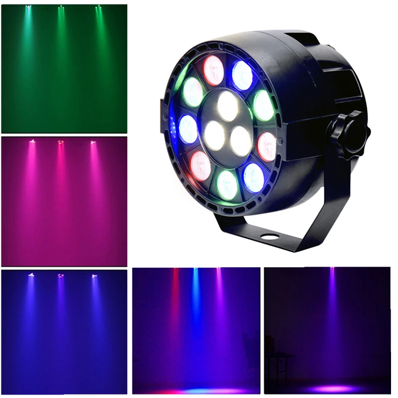 New Professional LED Stage Lights 12 RGB PAR LED DMX Stage Lighting
