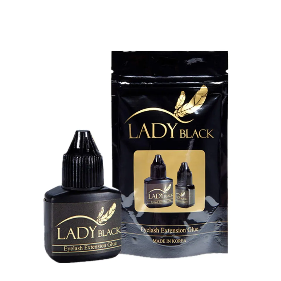 

Eyelash Extension Glue Fast Dry Time 3-4S Lady Black Glue for Individual Eyelash Extension 10ml Low Irritation Fume Adhesive