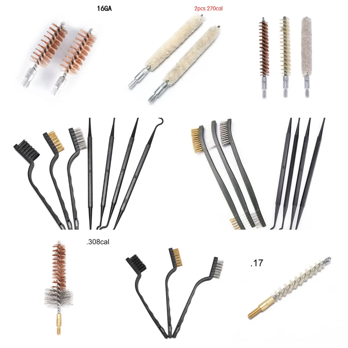 

New 1/2/3pcs/Set Brush Cleaning Kit Airsoft For Hand Gun Hunting Tactical Shortgun Rifle Cleaning Tool Set