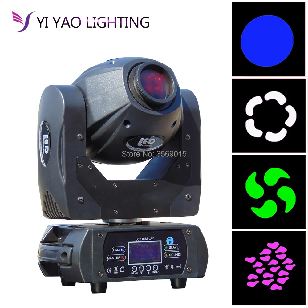 

60W LED Moving Head Light 3 Face Prism Spot Light with Rotation Gobo for DJ Stage Dmx