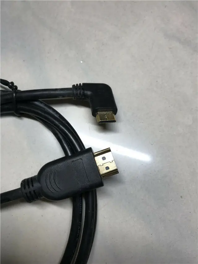 Для Hdmi to mini угол 90 ° кабель для Nikon D3400 D3300 D3200 D5300 D5600 D500 1 5 м| |