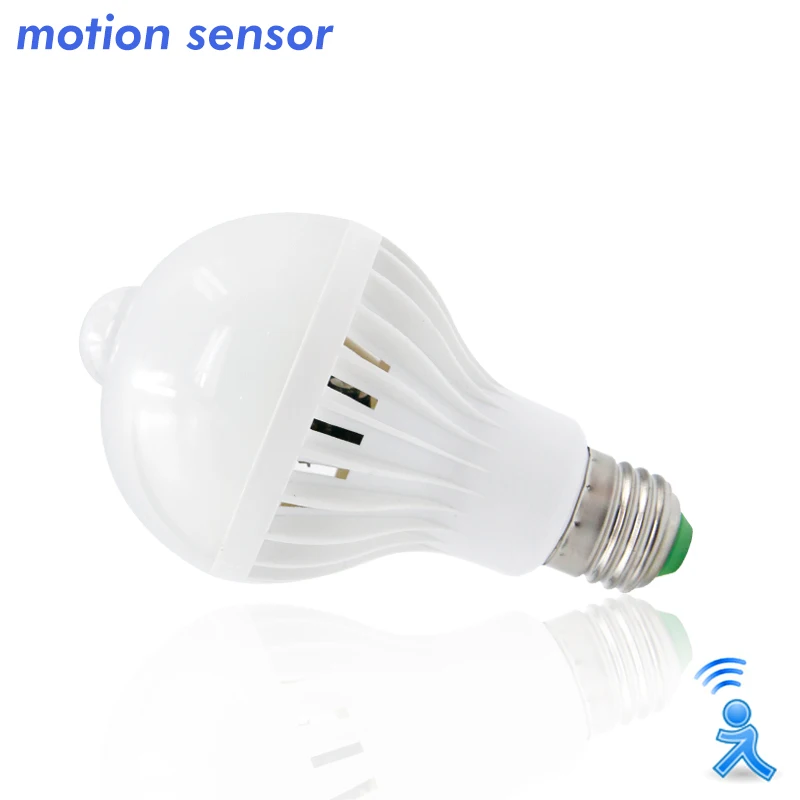 Светодиодная лампа KARWEN с ИК датчиком движения/звука E27 3 Вт 5 7 9 12 Вт|e27 3w|led lamplamp pir |