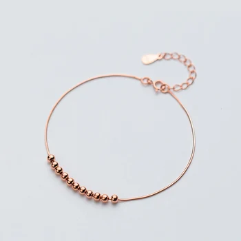 

La Monada 925 Sterling Silver Gold Snake Chain Ladies Beads Bracelets For Women Silver Sterling Minimalist Woman Trendy Fashion