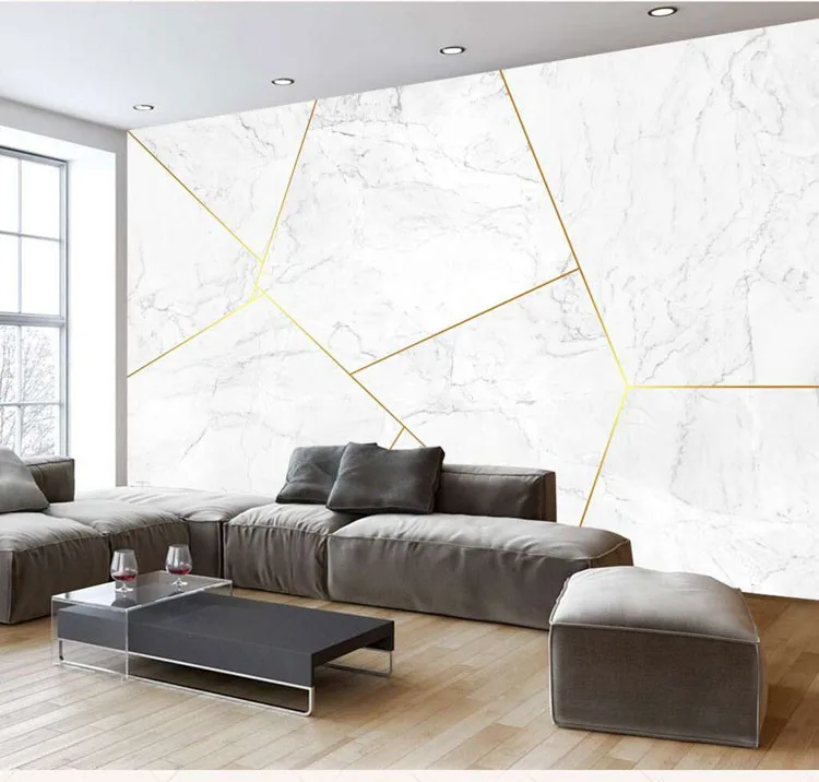 Модные 8d Геометрия обои настенной наклейки для гостиных и диван фон 8d Фото Фреска 3D Декор