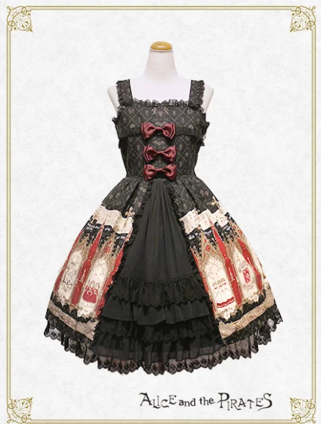 

10 Styles Traveler's Song Women's Cupid Church Printing Lolita JSK Dress Sleeveless Suspender Kawaii Dress Bows Cute & Headband